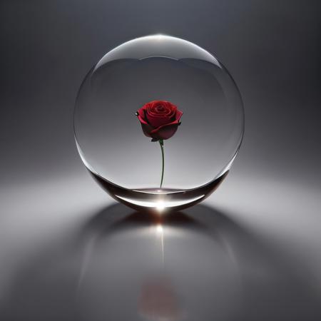 00028-2452730753-masterpiece, best quality, intricate photo, floating one meter over a field of roses glass sphere with red rose, Background blue.jpg